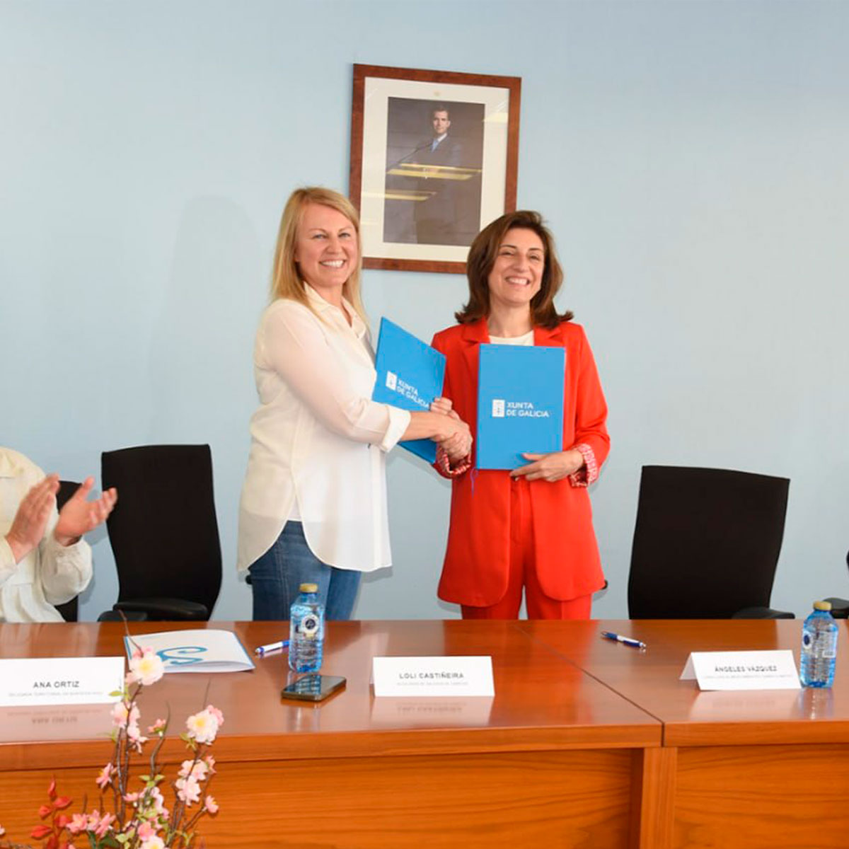 A alcaldesa e a conselleira