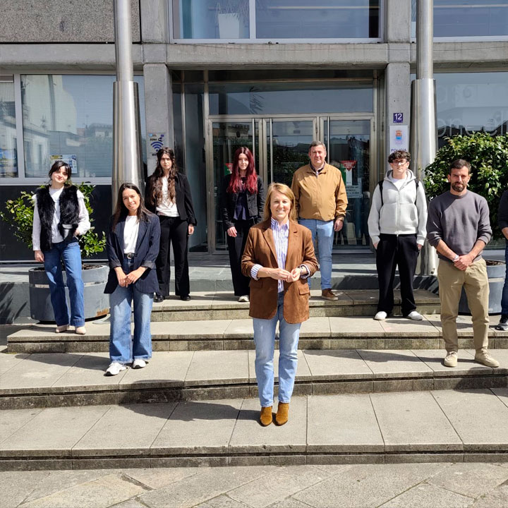 estudantes en prácticas no concello de Salceda